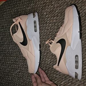 Nike Women's Peach and Black Sneakers